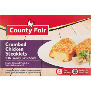 County Fair Frozen Chicken Steaklet With Garlic Sauce 400g