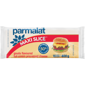 Parmalat Maxi Slice Gouda Flavoured Full Cream Processed Cheese Slices 16 x 25g