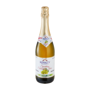 Royalty Sparkling Non-Alcoholic White Grape Juice Bottle 750ml