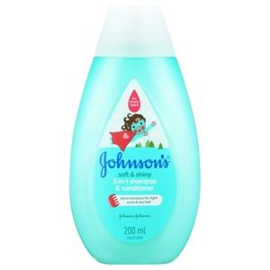 JOHNSON’S Baby Soft & Shiny 2-In-1 Shampoo & Conditioner 200ml