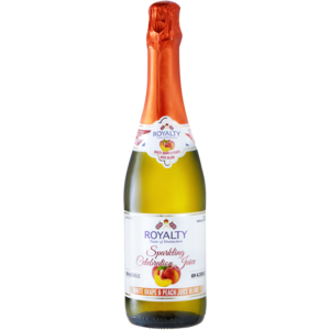 Royalty White Grape & Peach Flavoured Non-Alcoholic Sparkling Juice Bottle 750ml