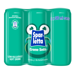 Spar-Letta Creme Soda Soft Drink Cans 6 x 300ml