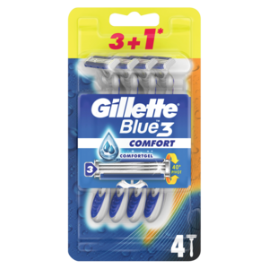 Gillette Blue3 Comfort Disposable Razor 4 Pack