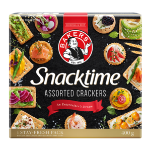 Bakers Snacktime Assorted Crackers 400g
