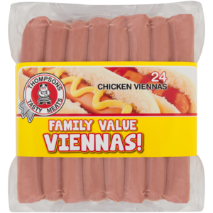 Thompsons Family Chicken Viennas 1kg