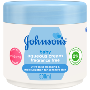 JOHNSON’S Baby Fragrance Free Aqueous Cream 500ml