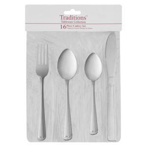 Value Pack Cutlery Set 16 Piece