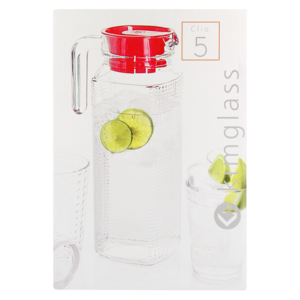 Summer Clio Glass Drink Set 5 Piece