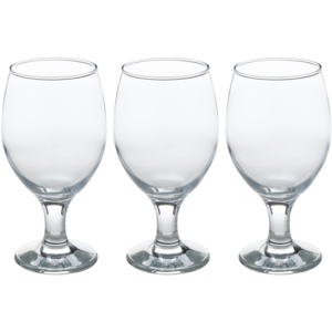 LAV Misket Stemmed Beer Glass 3 Piece Set