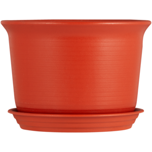 Victoria Plant Pot & Saucer Set 24.5cm (Colour May Vary)