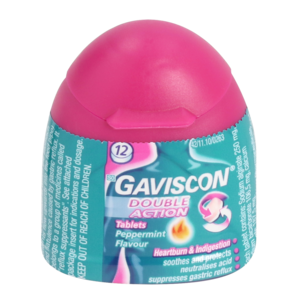 Gaviscon Peppermint Anti-Acid Tablet 12 Pack