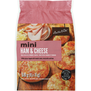 Bella Vita Frozen Mini Ham & Cheese Pizzas 8 x 71g