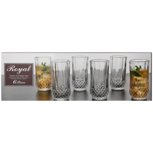 Royal Hi Ball Glasses 6 Piece Set