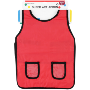 Super Art Red Kids Apron 50 x 36 cm