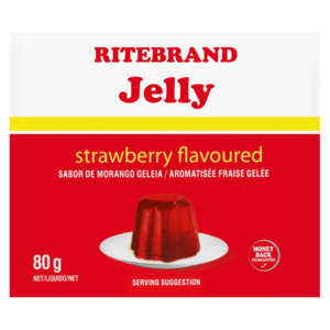 Ritebrand Strawberry Flavoured Instant Jelly 80g