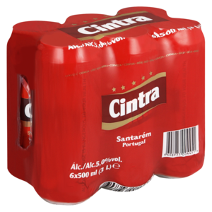 Cintra Portugal Beer Cans 6 x 500ml