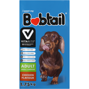 Bobtail Chicken Flavoured Small Adult Dog Food 1.75kg