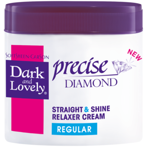 Dark and Lovely Precise Diamond Regular Straight & Shine Relaxer Cream Tub 450ml