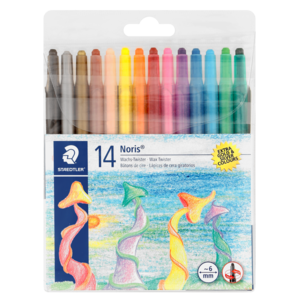 Staedtler Noris Assorted Retractable Wax Crayons 14 Pack