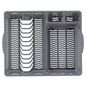 Pioneer Grey Dish Draining Rack 48cm x 38cm x 29cm