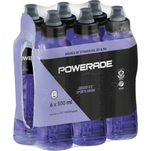 Powerade Jagged Ice Sports Drinks 6 x 500ml