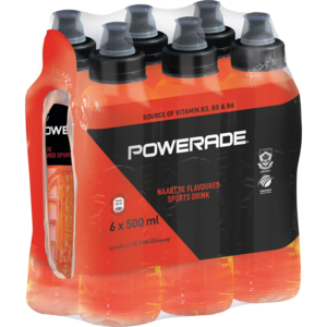 Powerade Naartjie Sports Drinks 6 x 500ml