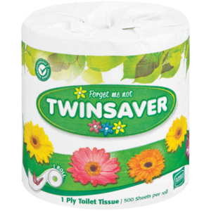Twinsaver 1 Ply Toilet Roll