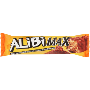 Alibi Max Rice Crisps Chocolate Bar 49g