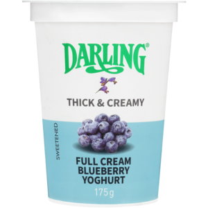 Darling Blueberry Flavoured Full Cream Yoghurt 175g