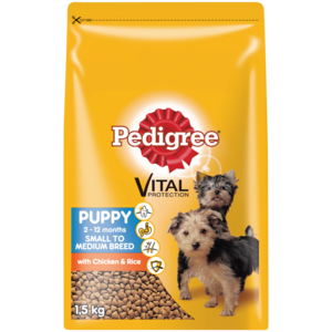 Pedigree Chicken & Rice Puppy Dog Food 1.5kg