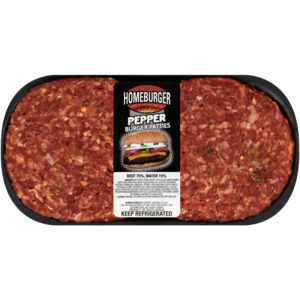 Homeburger Pepper Burger Patties Per kg