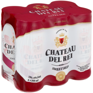 Chateau Del Rei Sparkling Sweet Red Cans 6 x 250ml