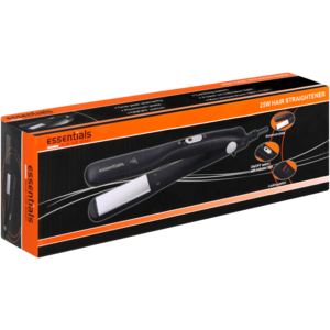 Essentials Black Broad Plate Hair Straightener