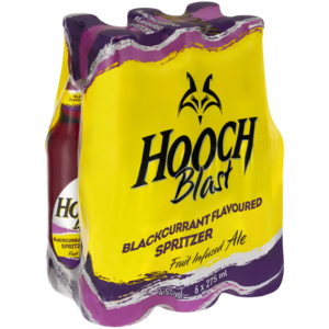 Hooch Blackcurrant Spirit Cooler Bottles 6 x 275ml