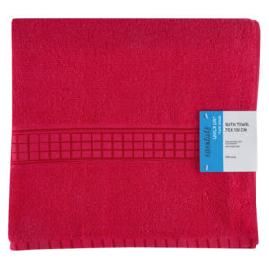 Essentials Cerise Quick Dry Bath Towel 70 x 130cm