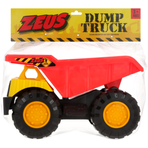 Zeus Dump Truck Red/Yellow 36cm