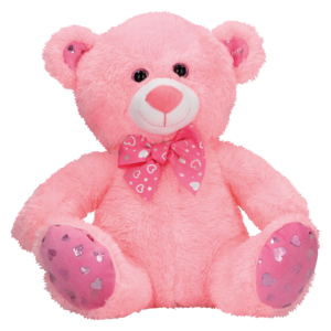 Printed Feet Plush Bear 30cm