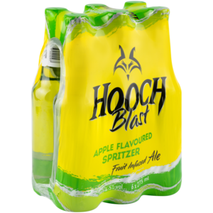 Hooch Apple Spirit Cooler Bottles 6 x 275ml