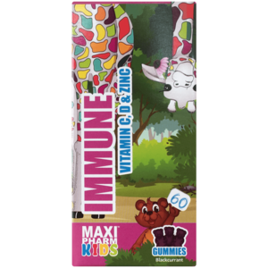 MaxiPharm Kids Blackcurrent Flavoured Immune Support Gummies 60 Pack