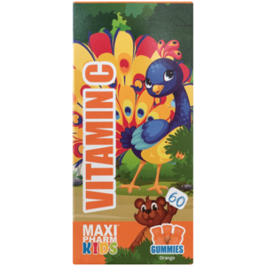 MaxiPharm Kids Orange Flavoured Vitamin C Gummies 60 Pack