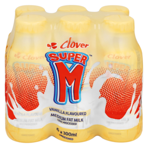 Super M Vanilla Flavoured Milk 6 x 300ml