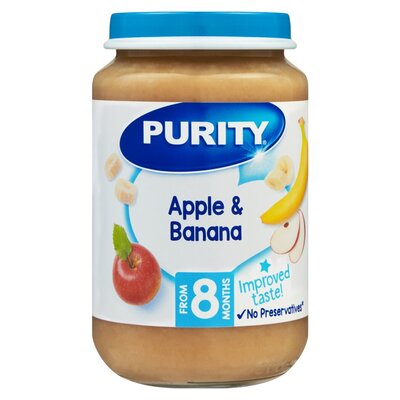 Purity Jar Apple & Banana 200ml from 8 Months