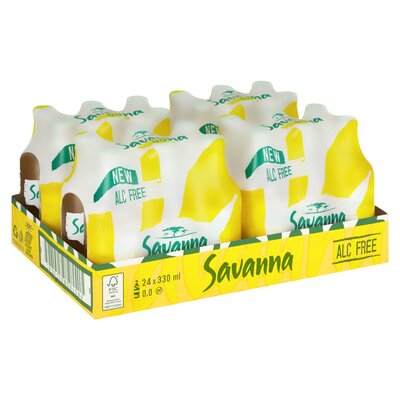 Savanna Alcoholic Free Lemon NRB 24 x 330ml
