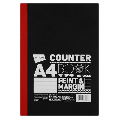 PnP A4 Counter Book 96 Pages