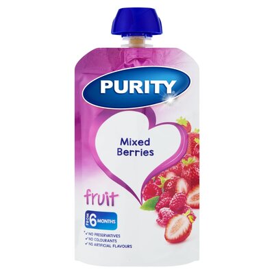 Purity Pouch Mixed Berries 110ml from 6 Months