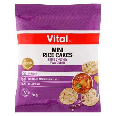 Vital Mini Rice Cakes Fruit Chutney 30g