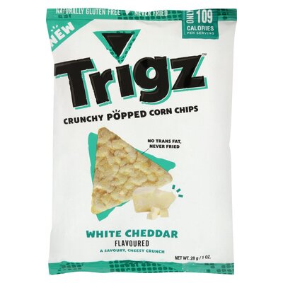 Trigz White Cheddar Flavoured Corn Chips 28g
