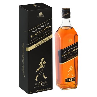 Johnnie Walker Black Label 12yo Whisky 750ml