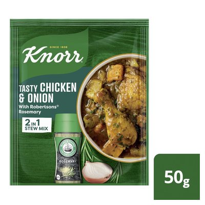 Knorr Tasty Chicken & Onion 2in1 Stew Mix with Robertsons Rosemary 50g
