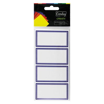Croxley Blue Border Labels 24 Pack